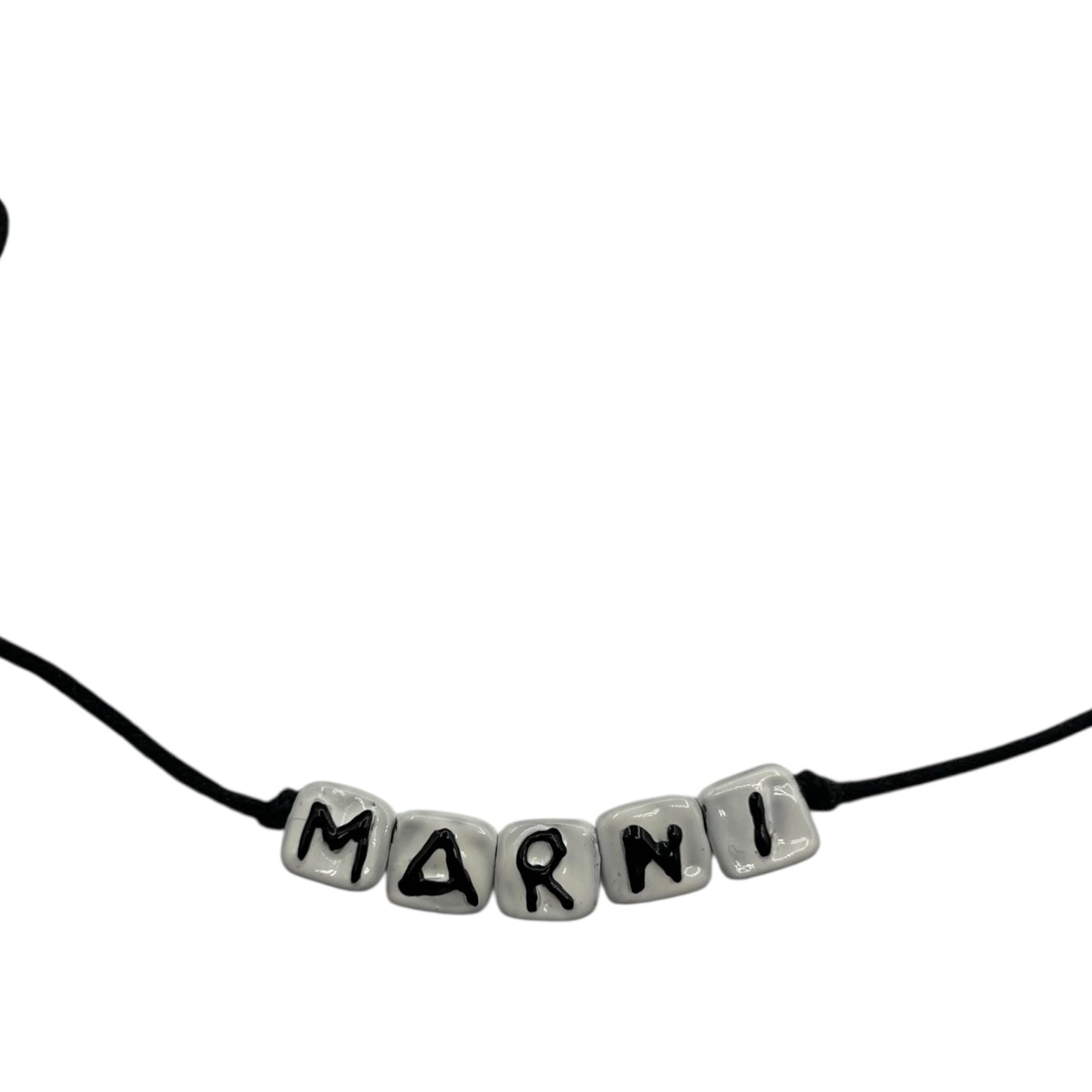 Marni String Charm Necklace Black