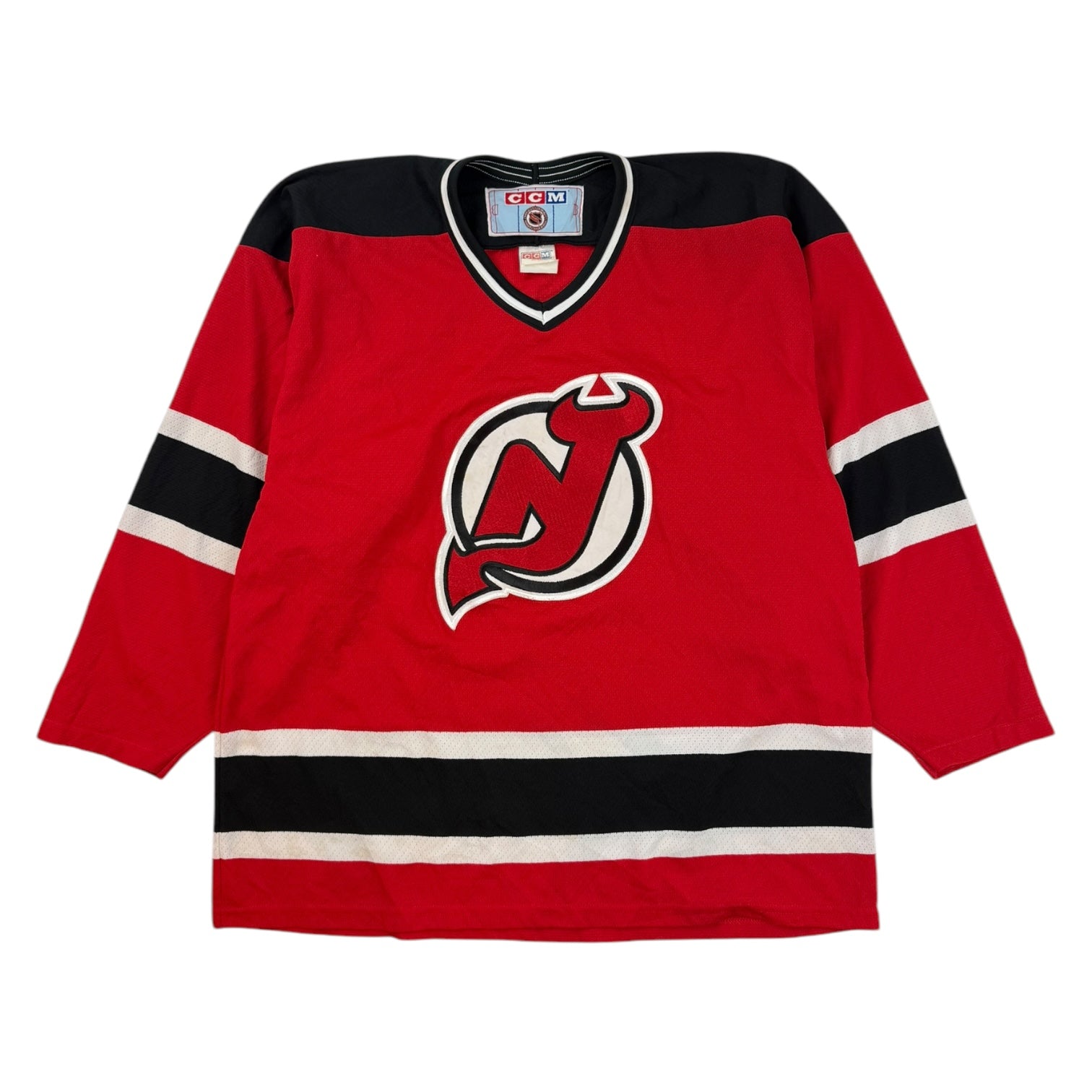 Vintage New Jersey Devils Hockey Jersey Red