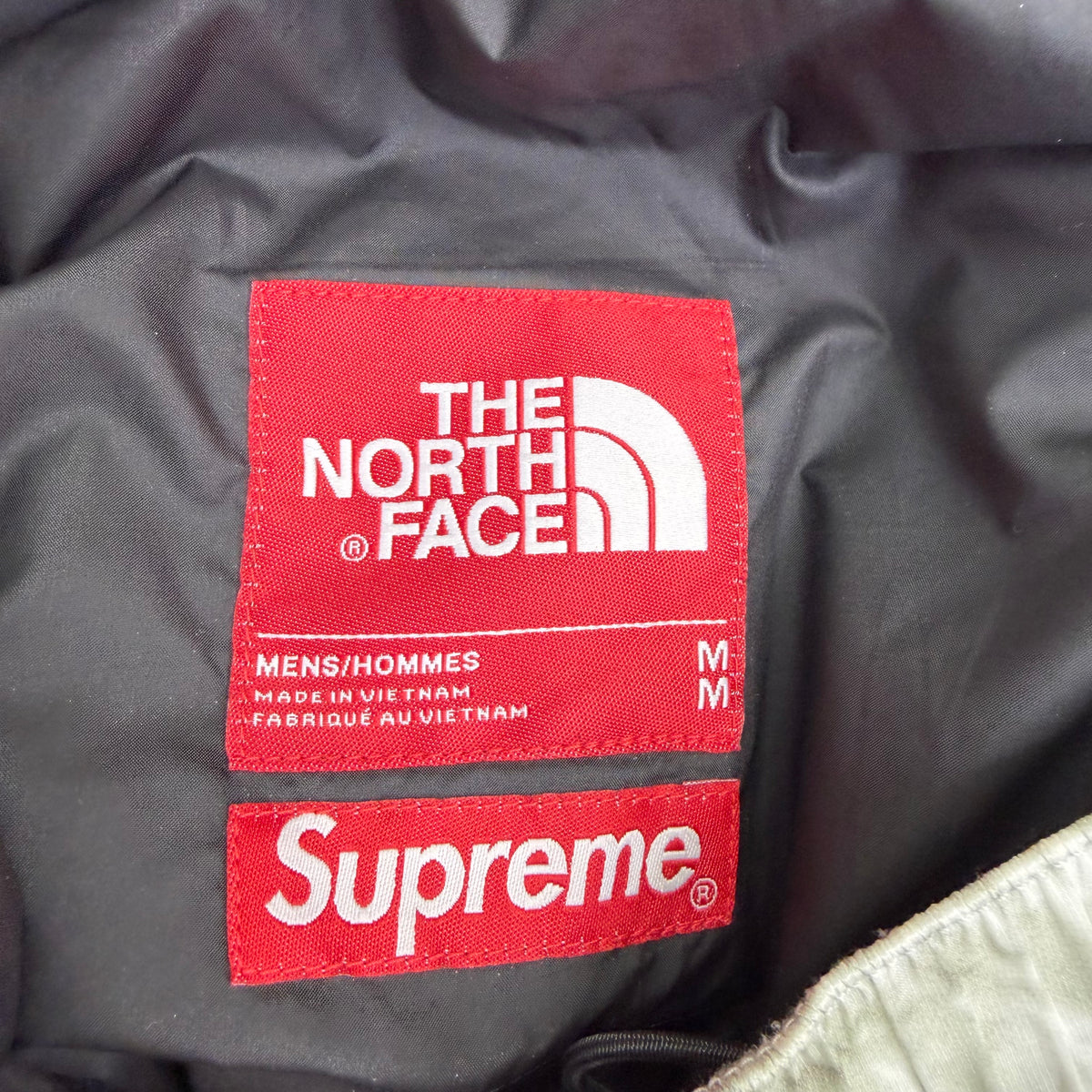 FW19 Supreme X The North Face Paper Print Nuptse Pants White