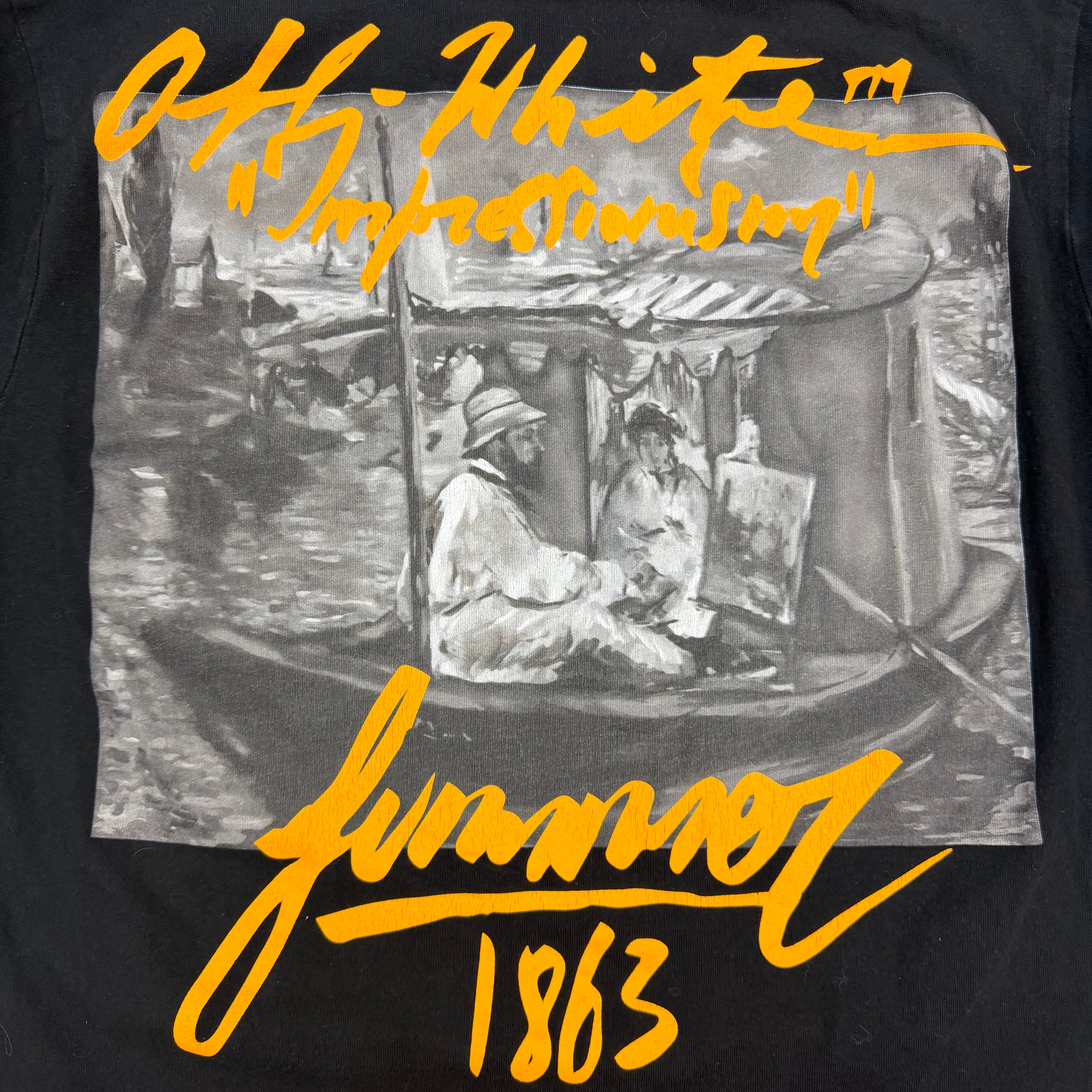 Off White Impressionism Boat Long Sleeve Black