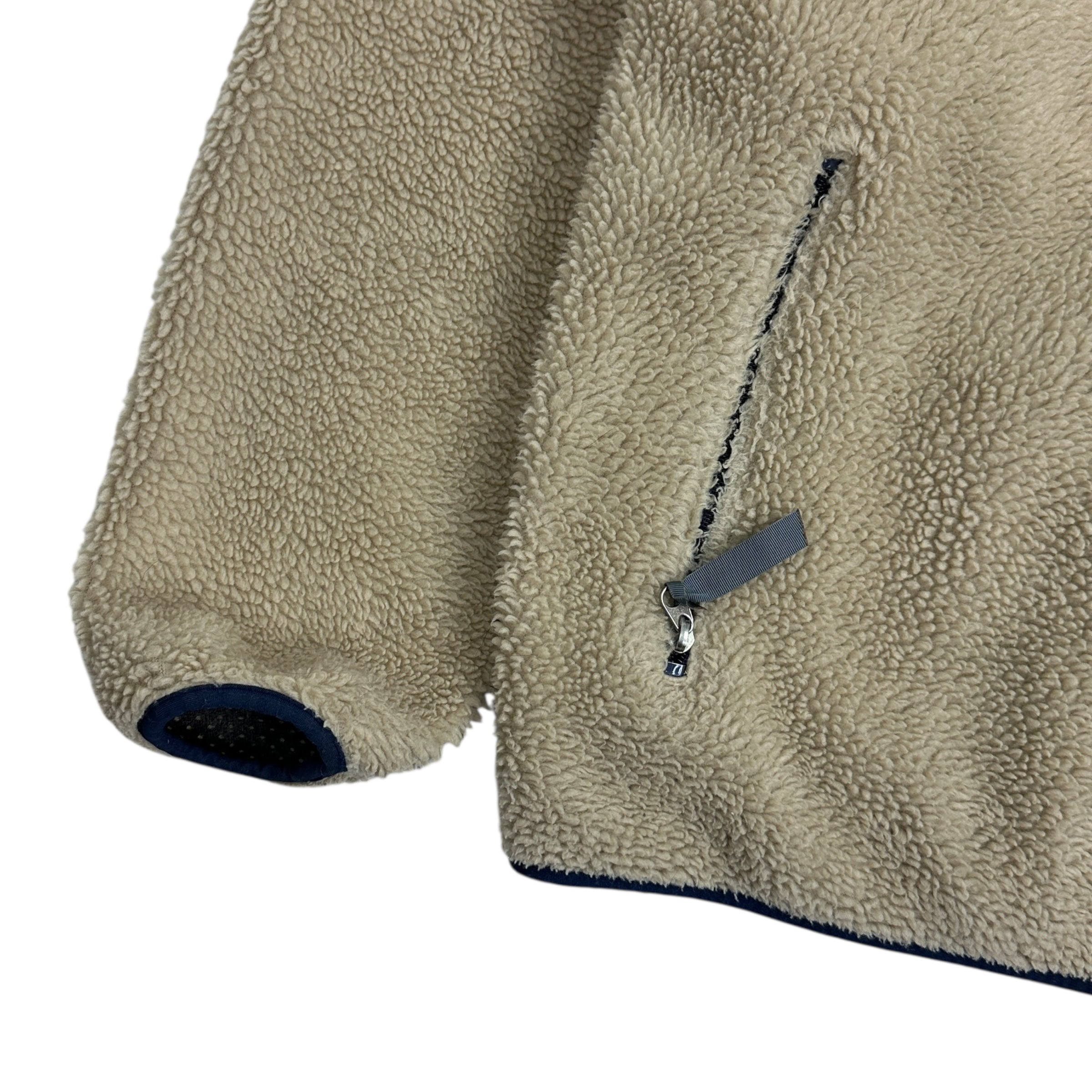 Vintage Patagonia Deep Pile Fleece Jacket Oatmeal
