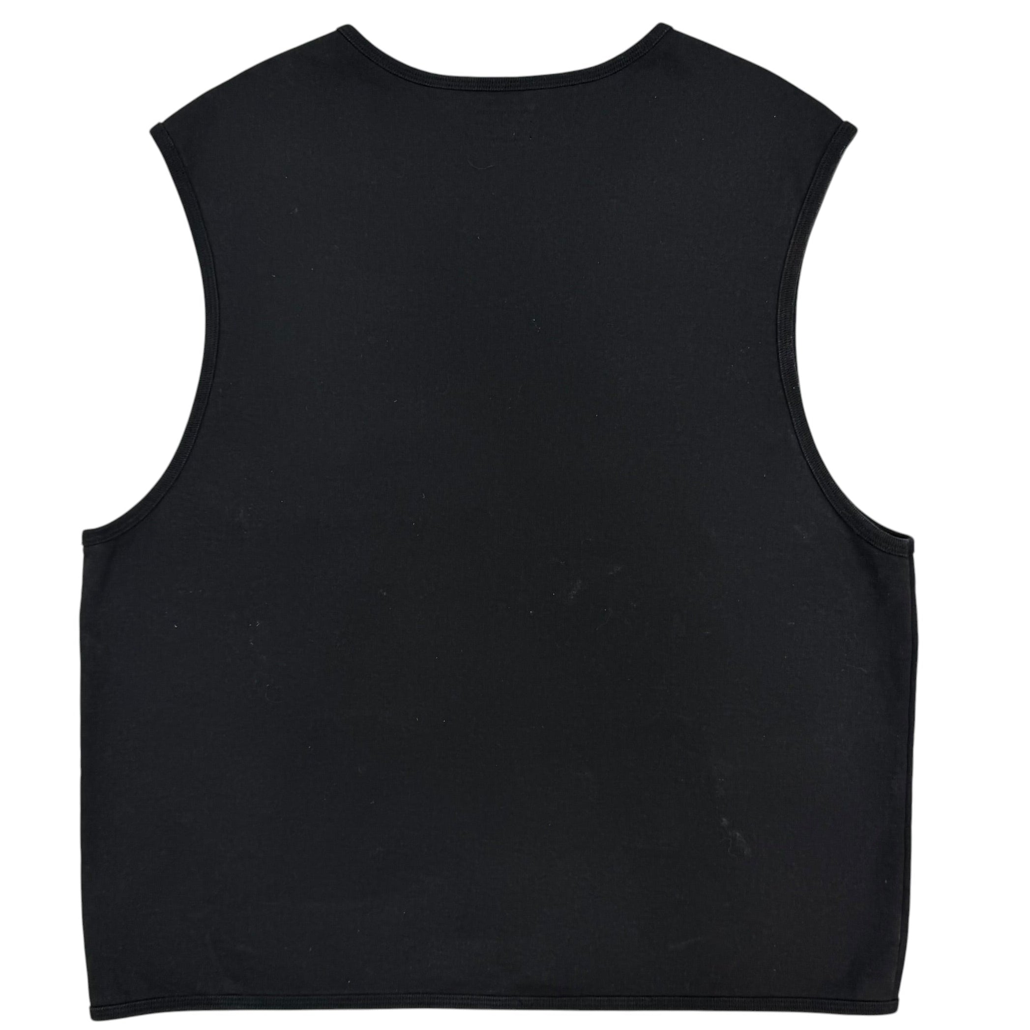Supreme Zip Up Sweat Vest Black