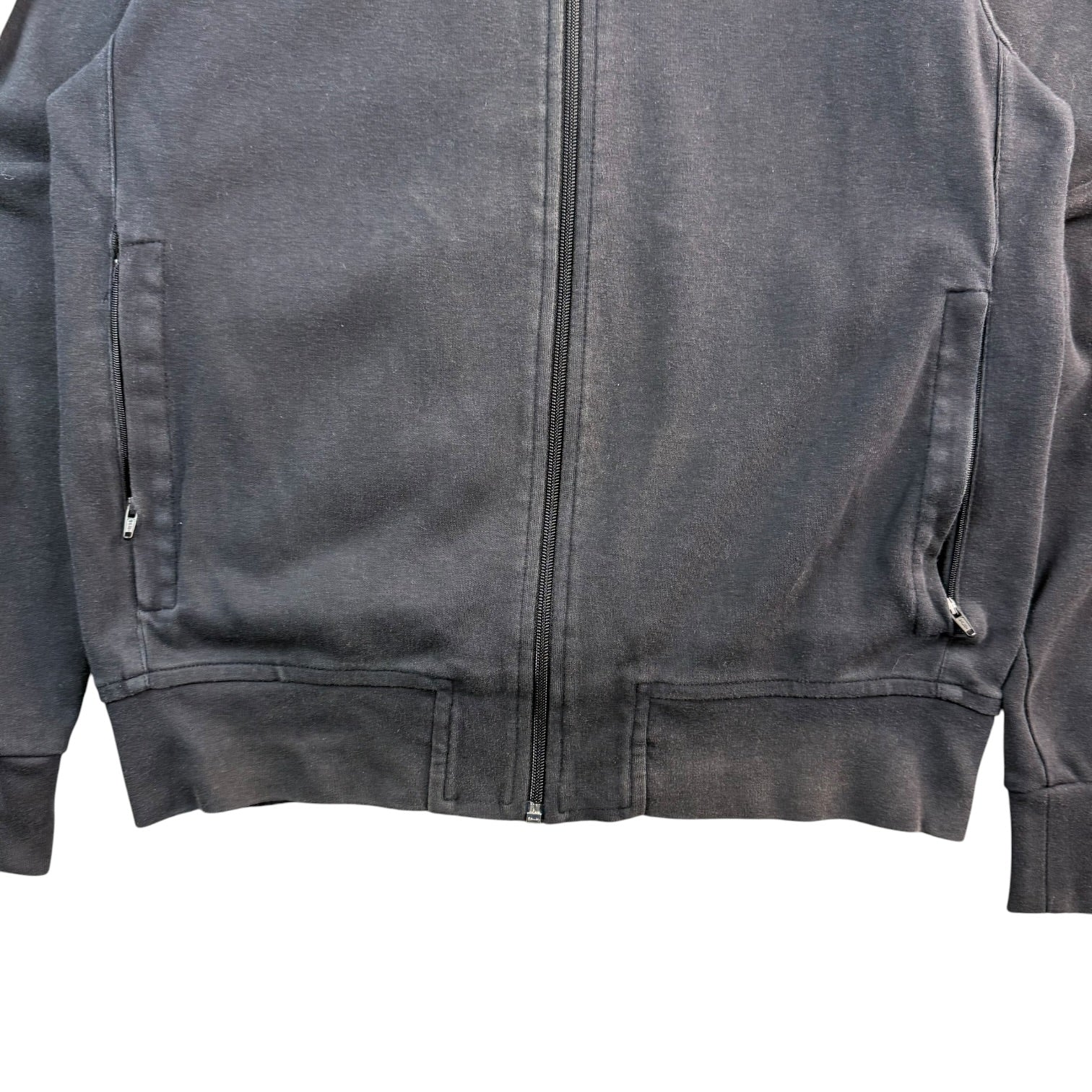 (W) French Connection FCUK Zip Up Sweater Black/Navy