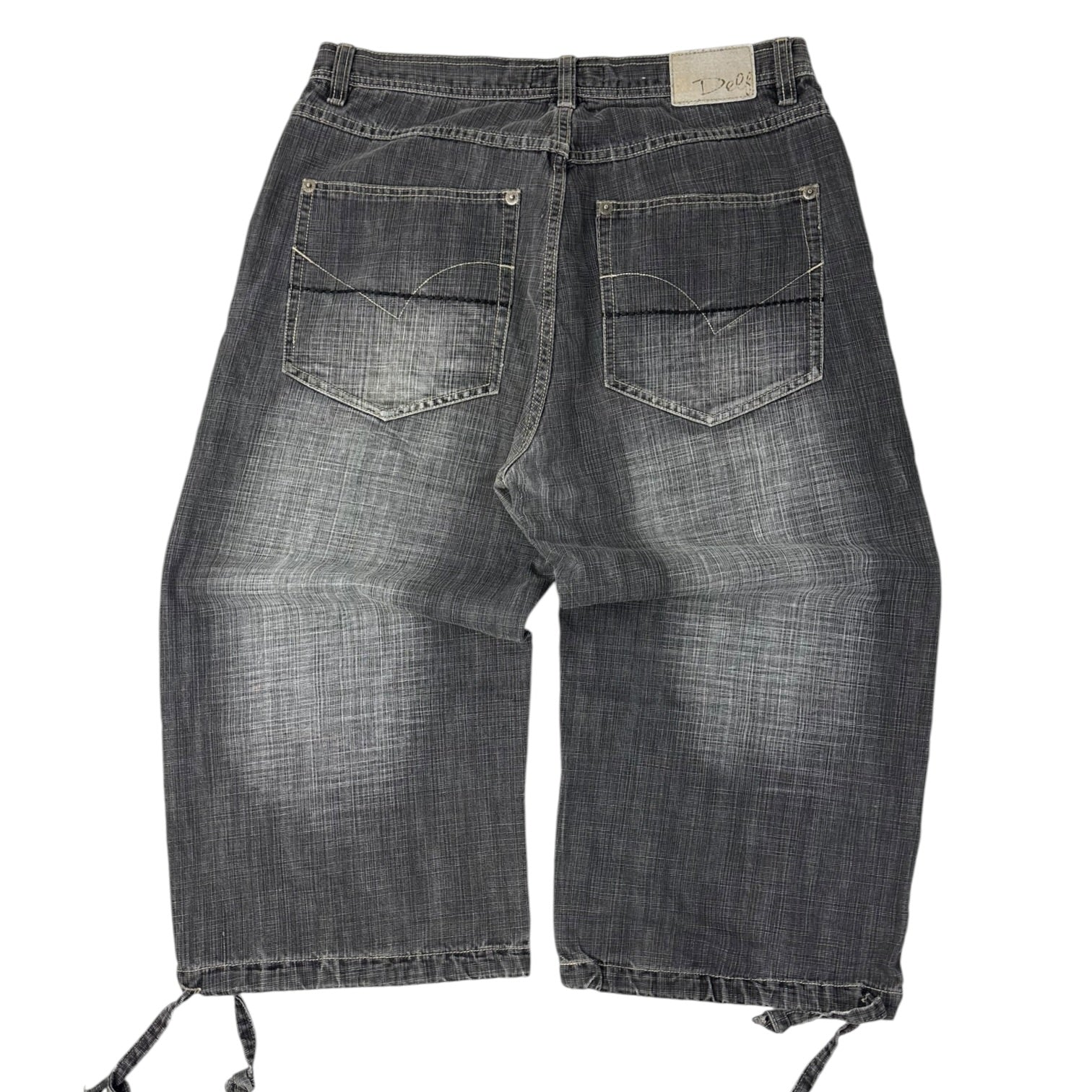 Vintage Y2K Delf Trading Capris Pants Washed Grey