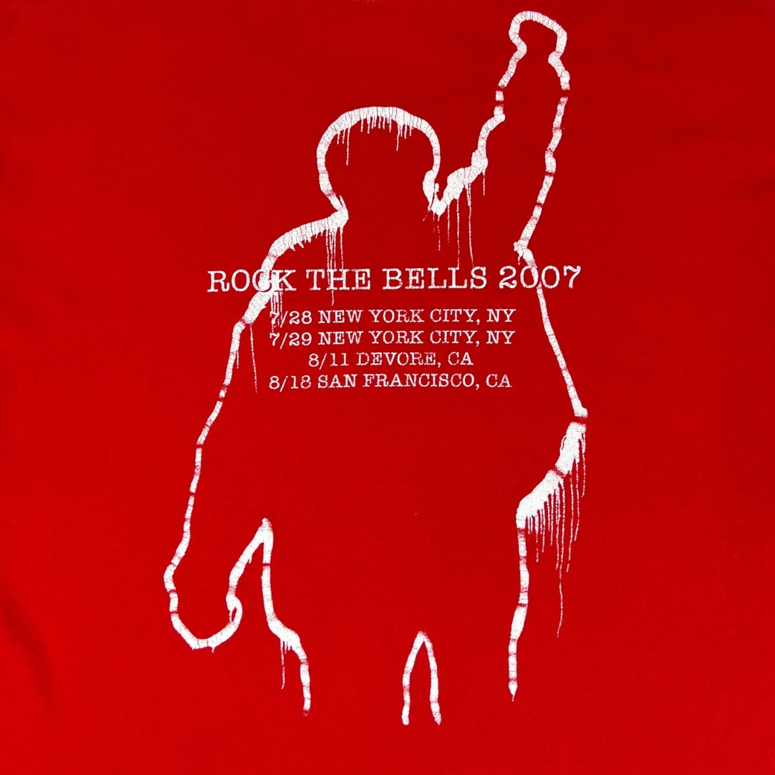 Vintage Rage Against The Machine 2007 T-Shirt Red