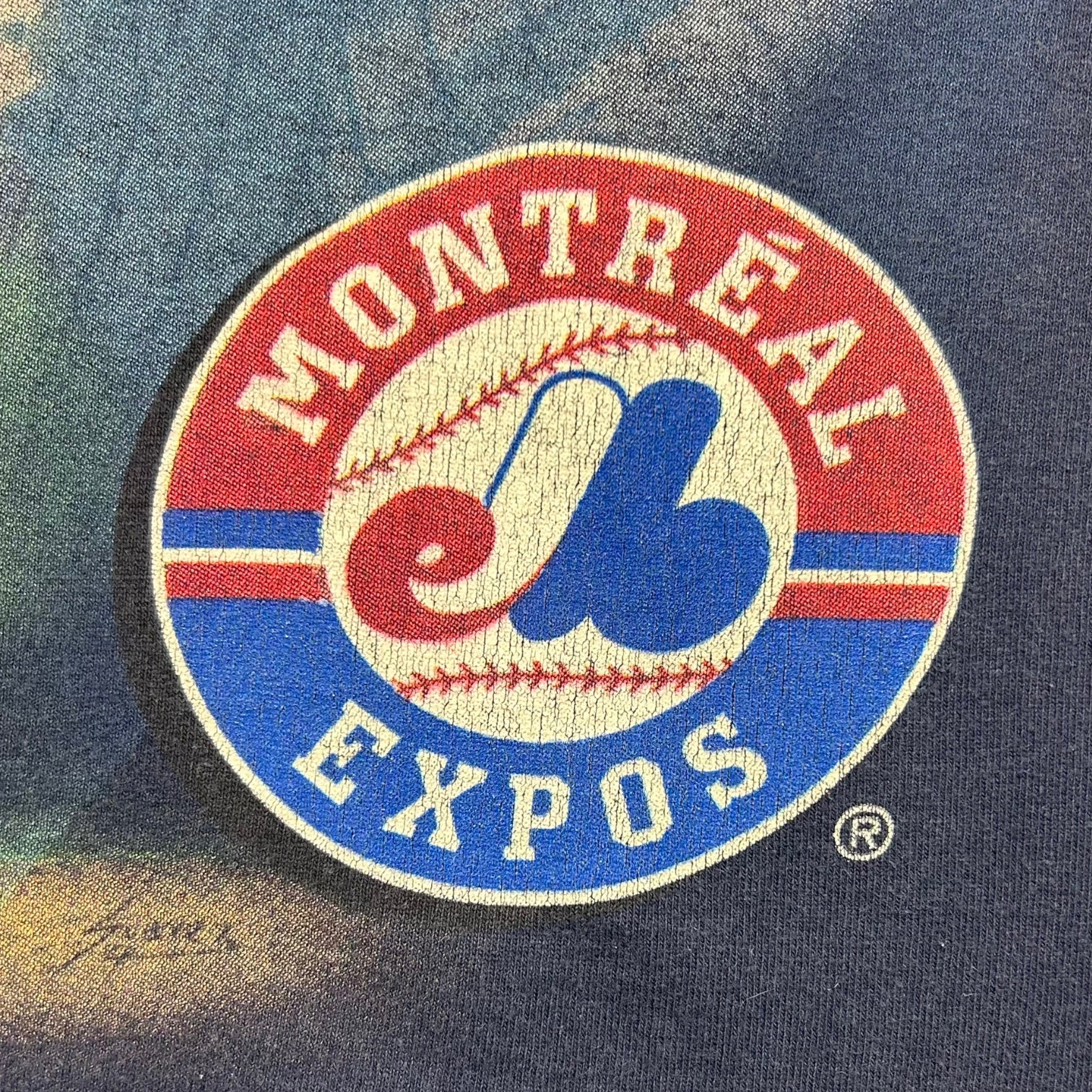 Vintage Montreal Expos Navy Rondell White Shirt