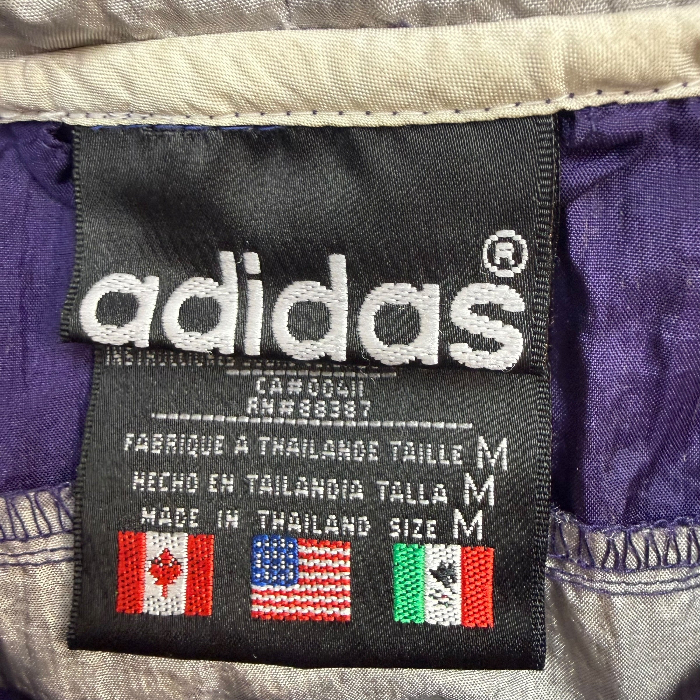 Vintage Adidas Windbreaker Purple/White