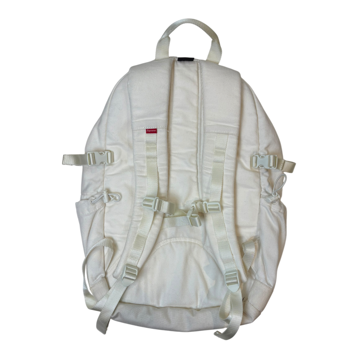F/W25 Supreme Denim Cordura Backpack White