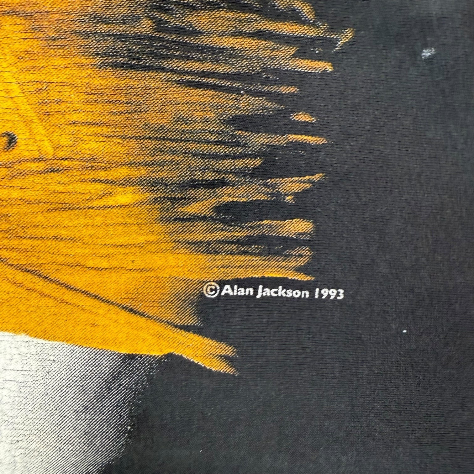 1993 Alan Jackson ‘A Lot About Livin…’ Tee Black