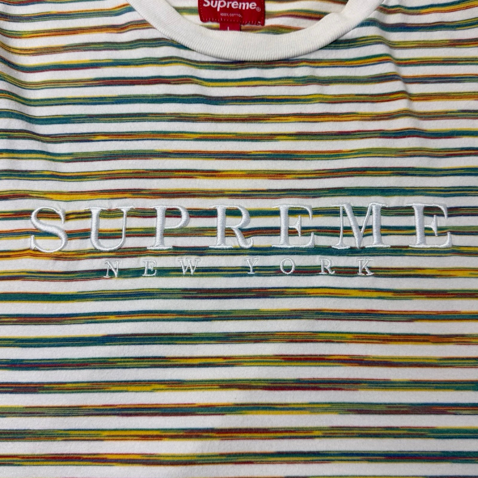 Supreme Static Stripe Top White (SS18)