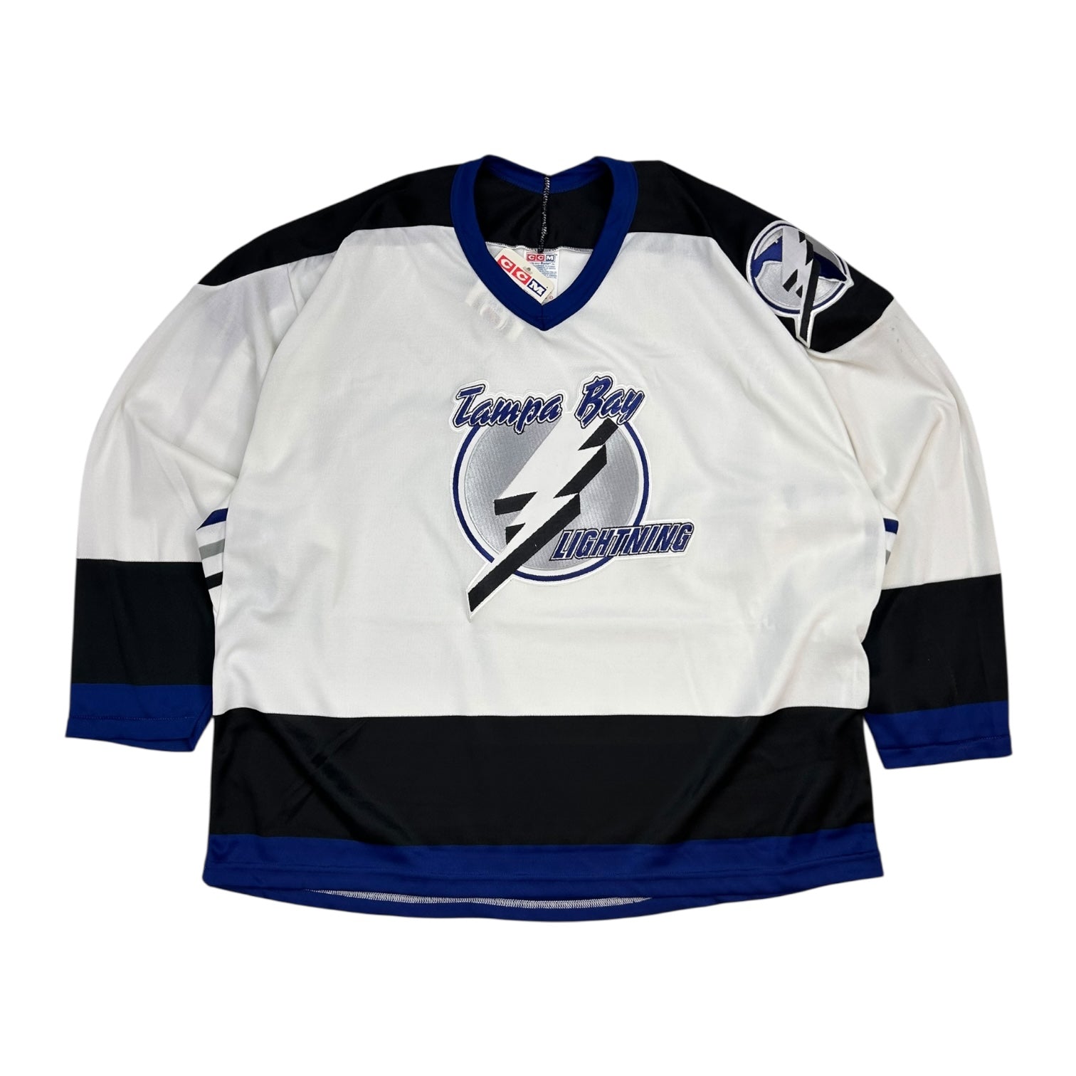 Vintage CCM 2004 Tampa Bay Lighting White/Blue
