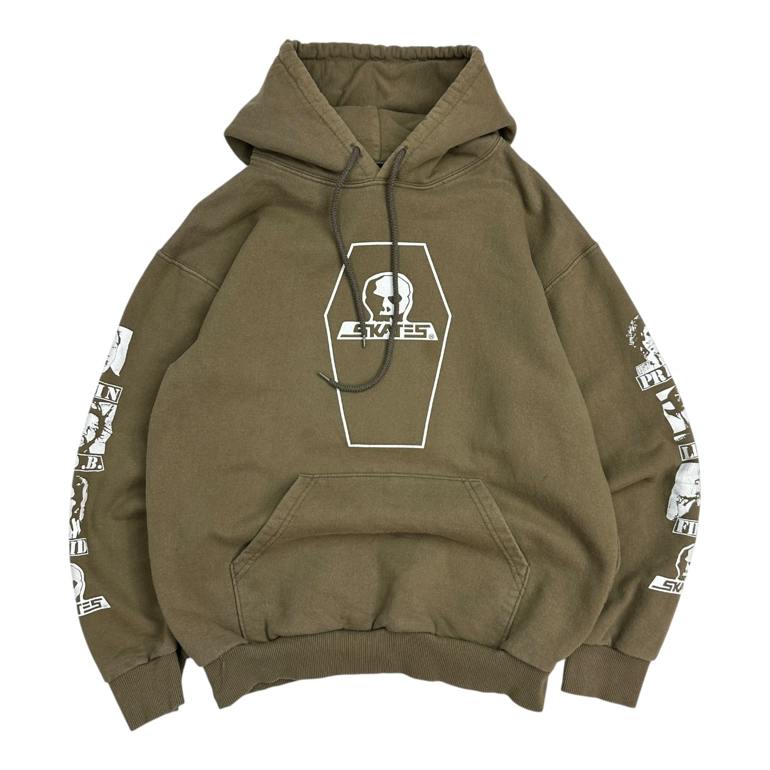 Vintage Skull Skate Dead Celebrity Hoodie  Green