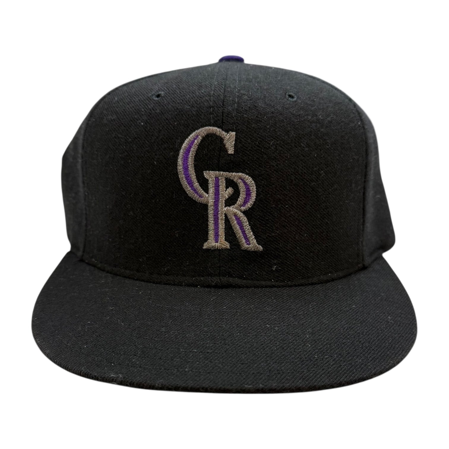 Vintage New Era Colorado Rockies Fitted Hat Black
