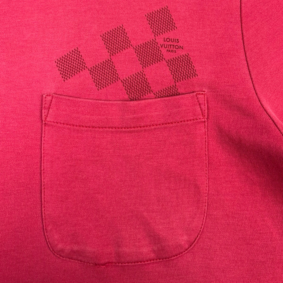 Louis Vuitton Damier Pocket T-Shirt Rose