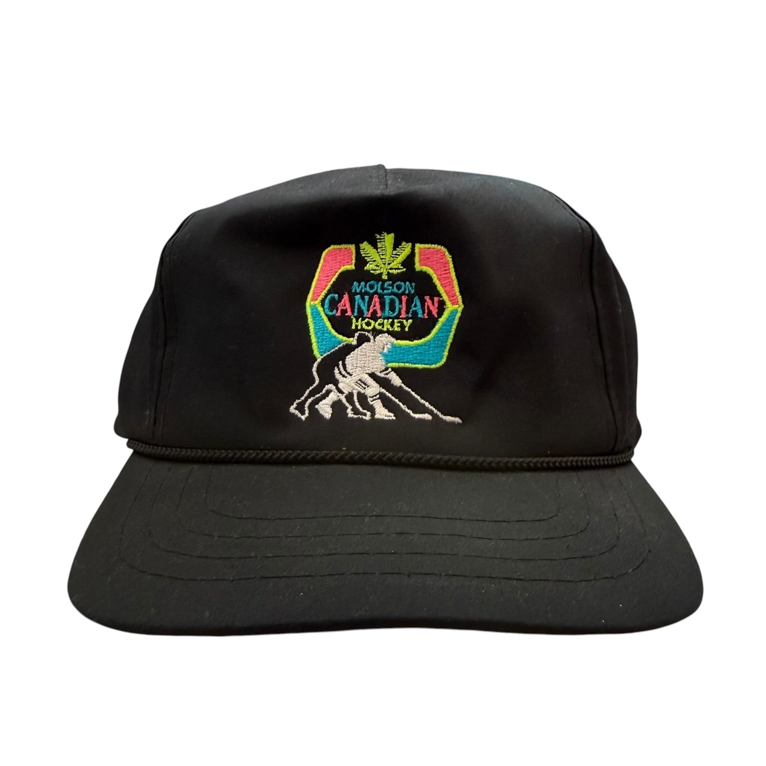 Vintage Molson Canadian Hockey Hat Black
