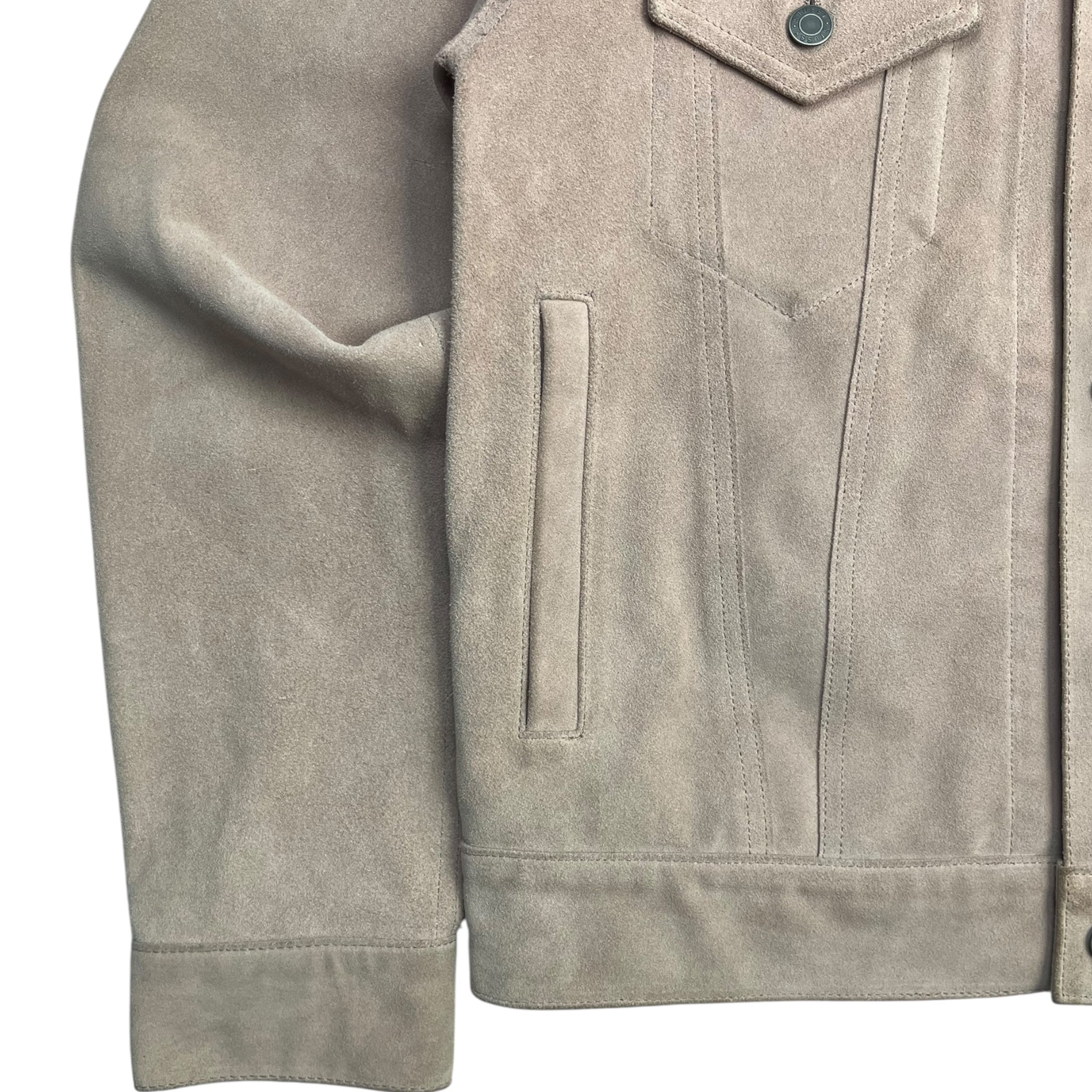 Stüssy Suede Trucker Jacket Soft Salmon