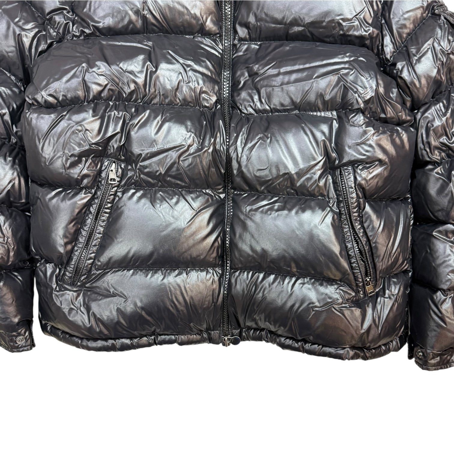 Moncler Maya Hooded Short Down Jacket Black