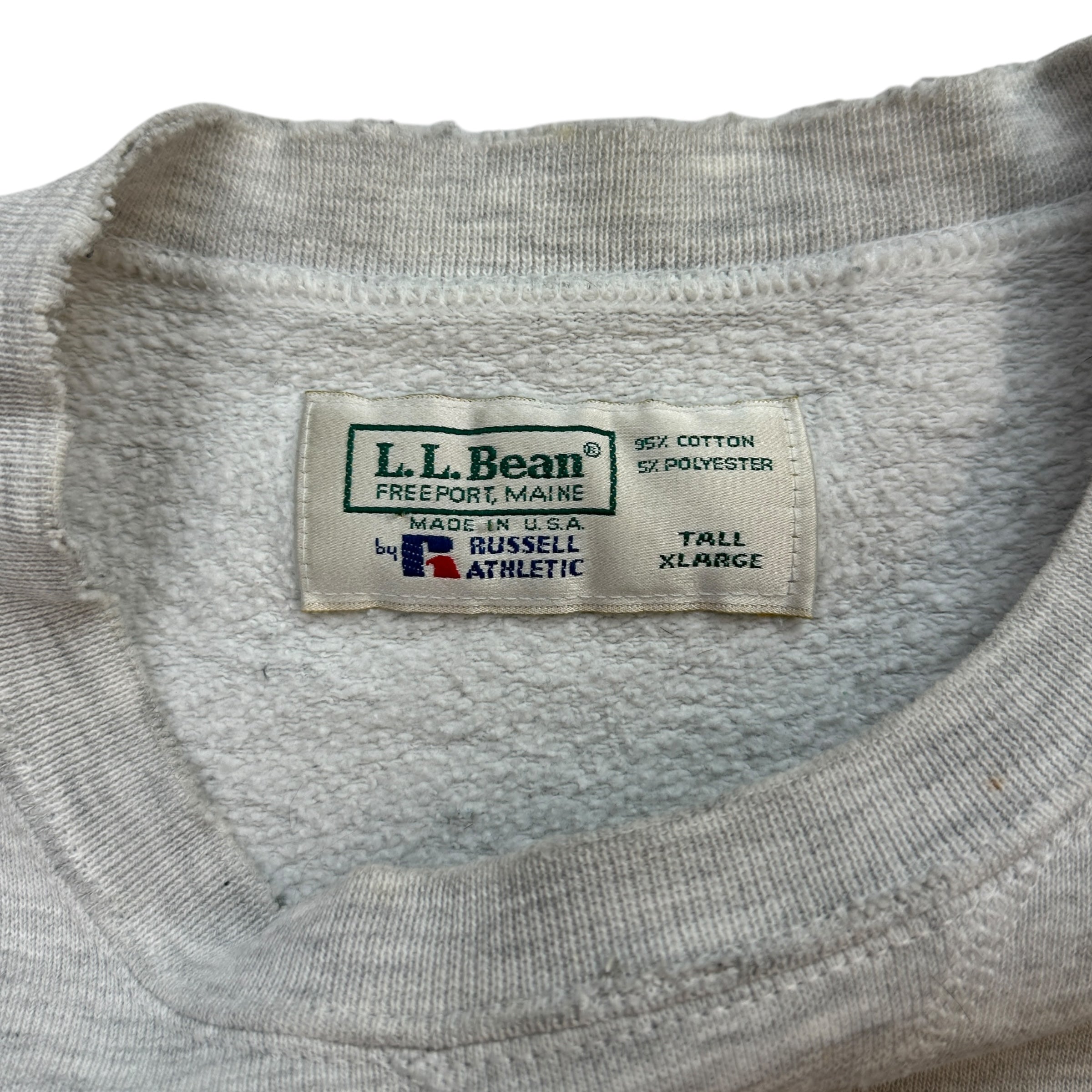 Vintage L.L.Bean x Russell Athletic Crewneck Grey