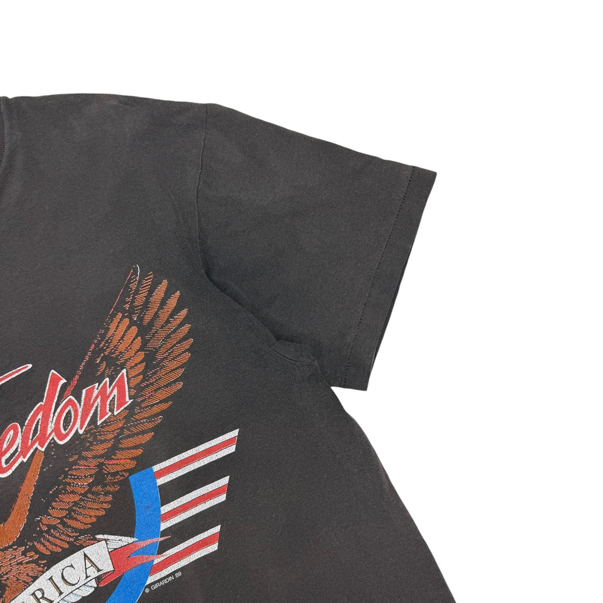 1989 Flight To Freedom “A Desire To Be Free” Tee Faded Black