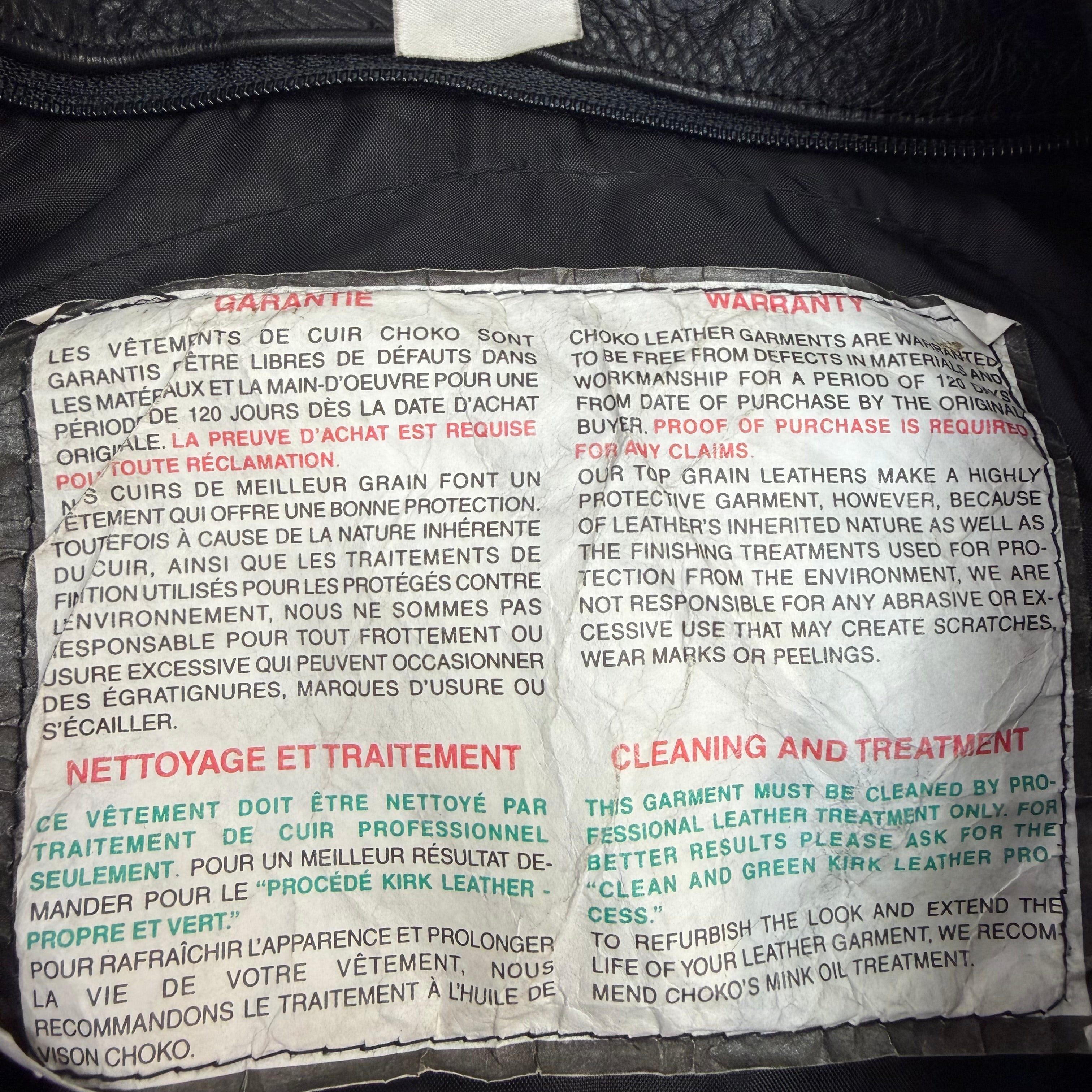 Vintage Hard Driver Leather Motorcycle Jacket Black