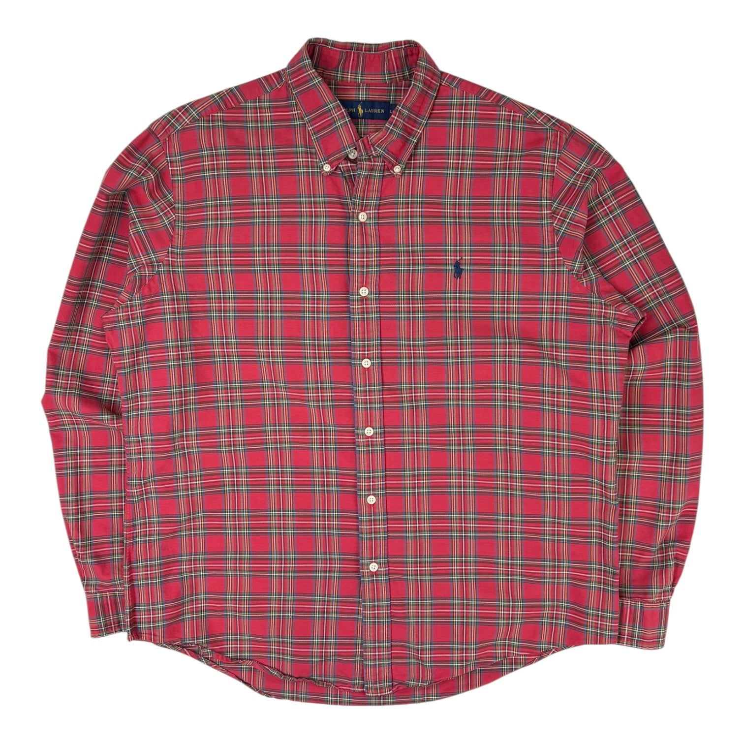 Ralph Lauren Plaid Button Up Shirt Red
