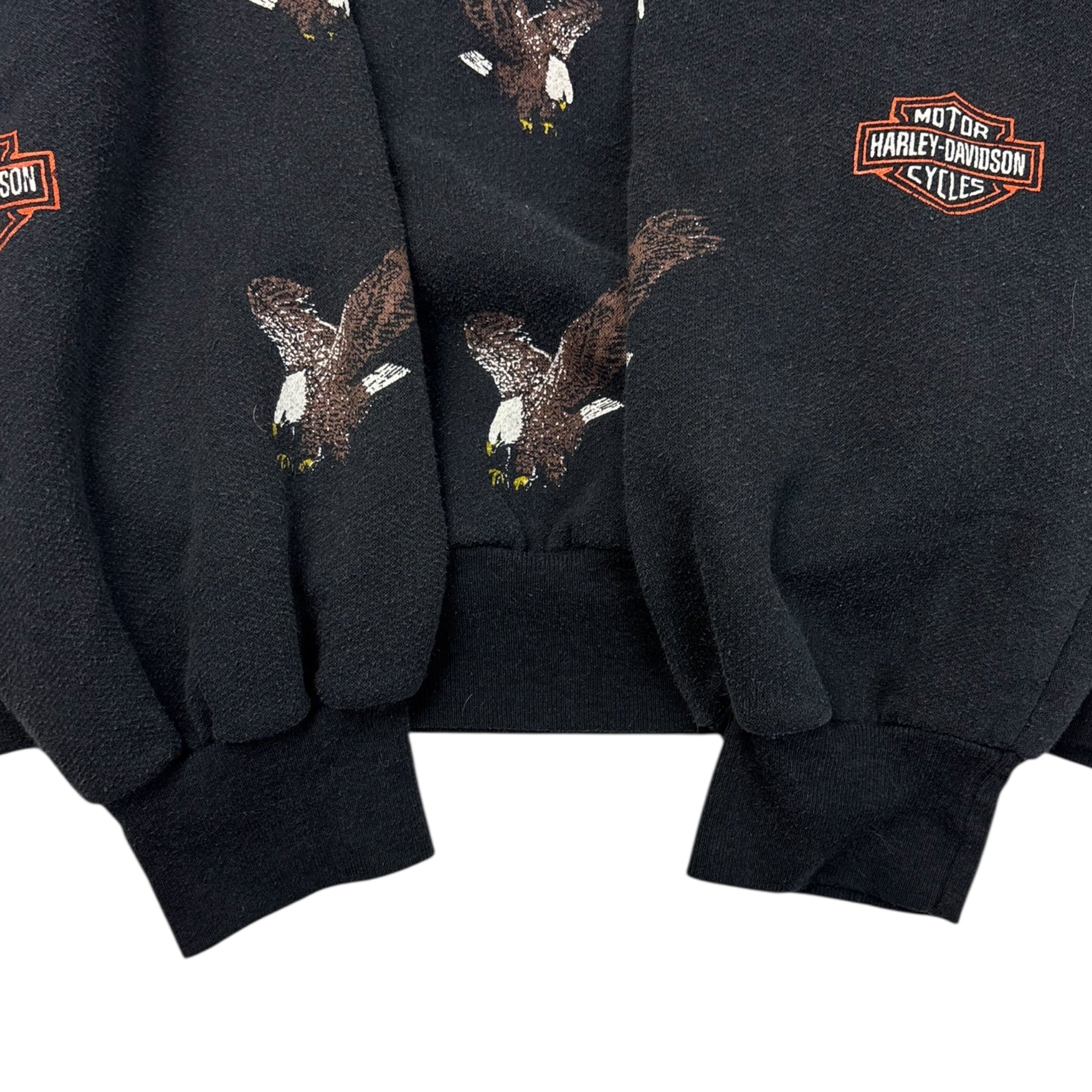 Vintage Harley Davidson Eagle Emblem AOP Crewneck