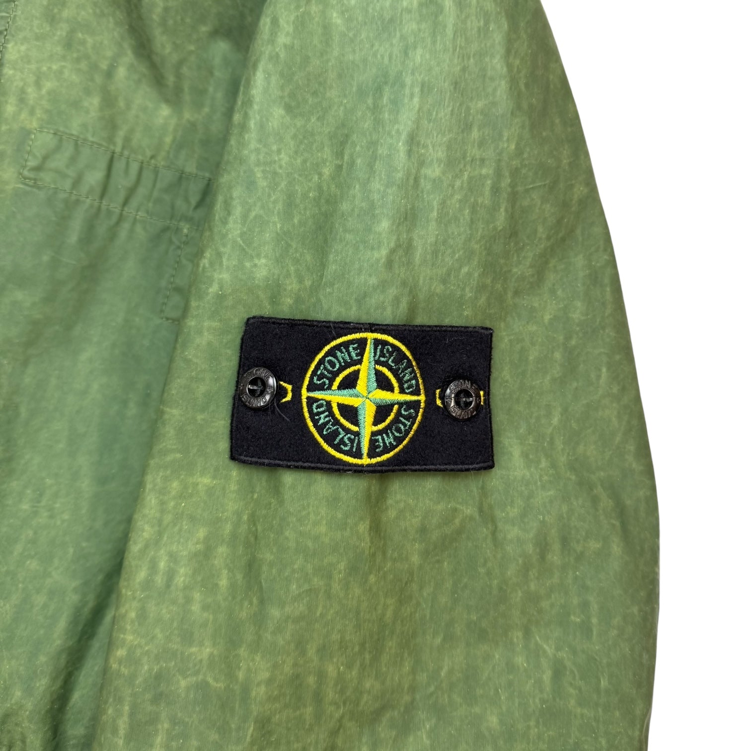 Stone Island Aggressive Gommato Hooded Jacket Green
