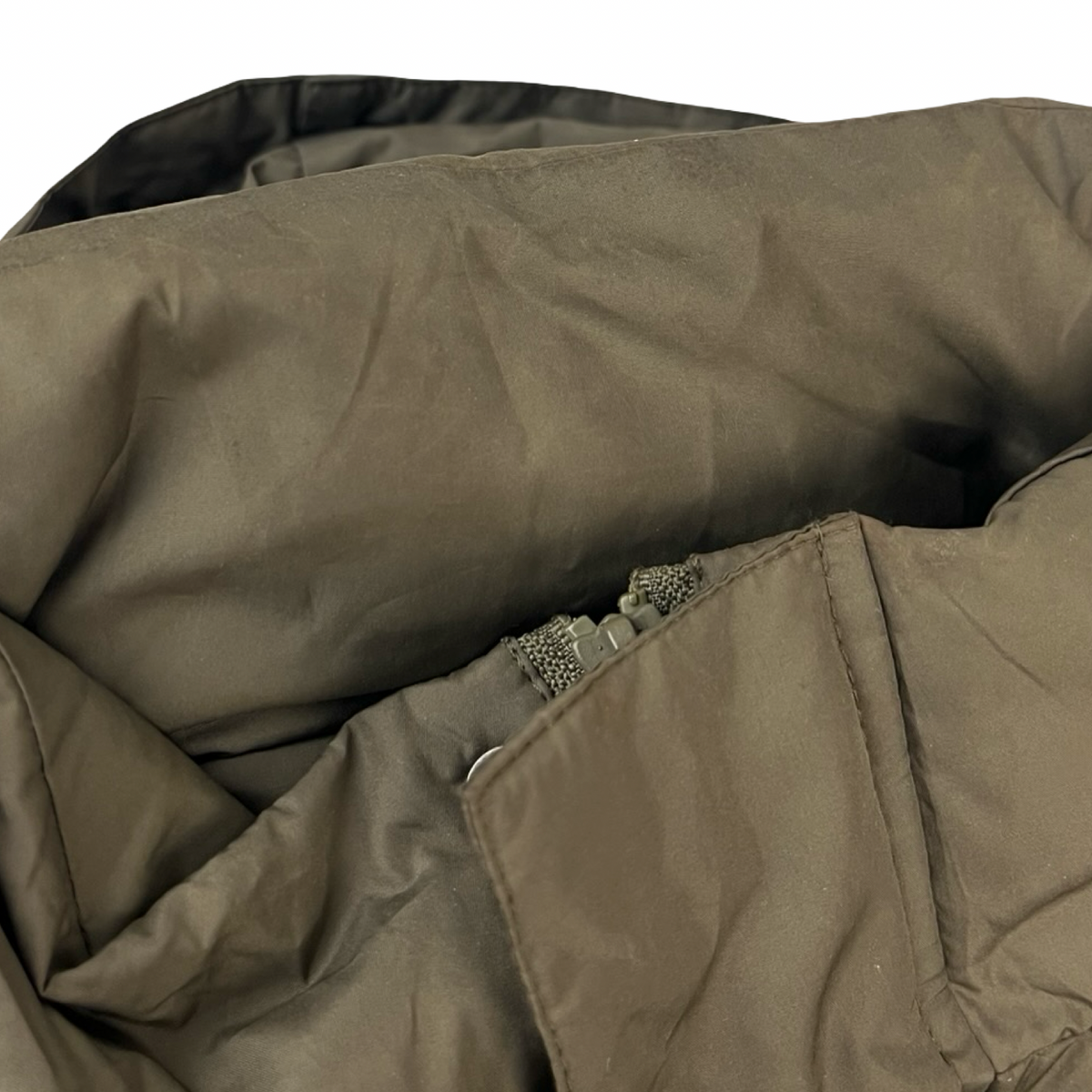 Balenciaga Hooded Down Puffer Olive Green