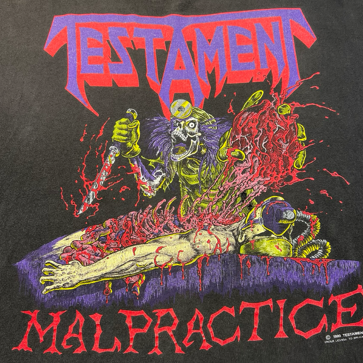 Vintage Testament Malpractice T-Shirt Black