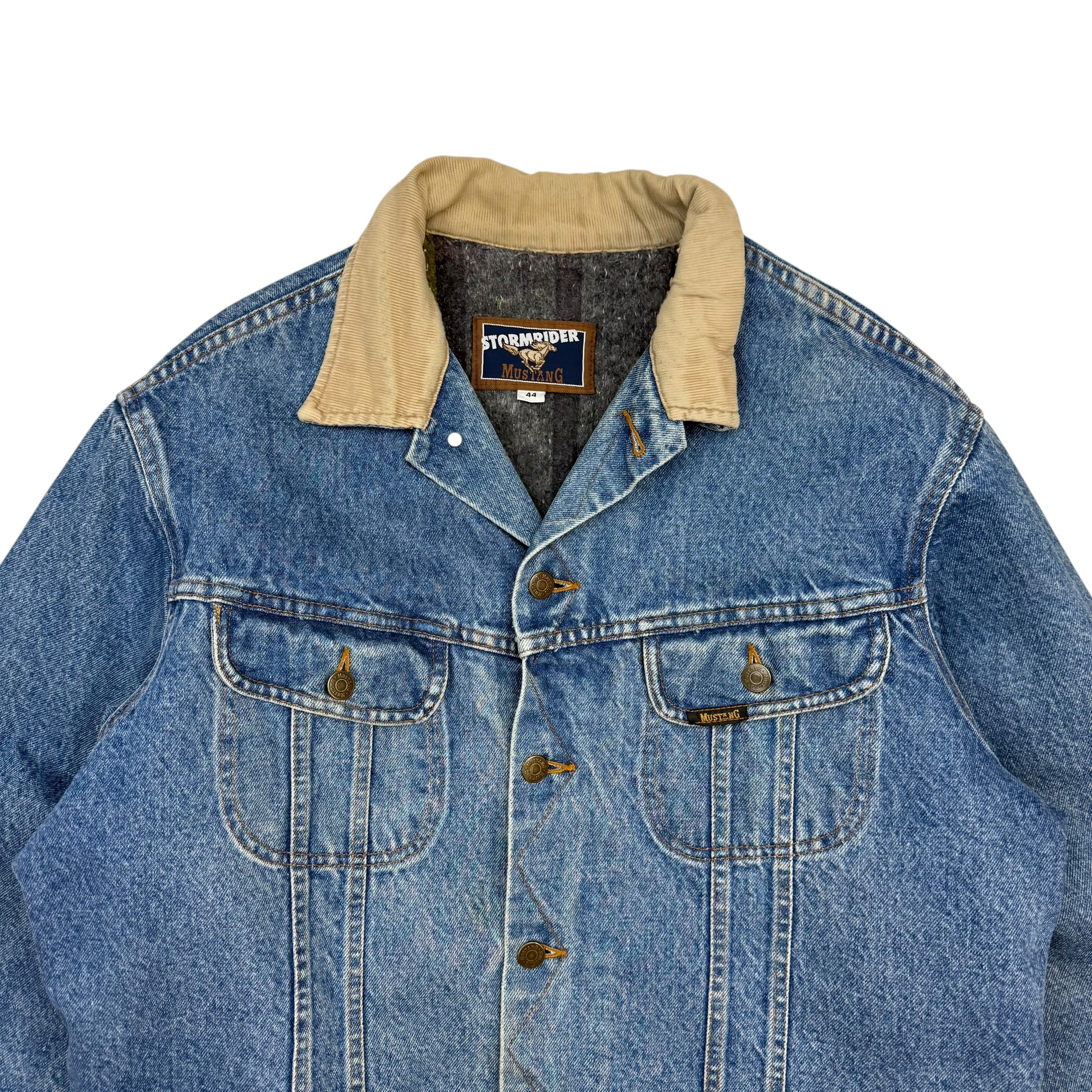Vintage Mustang Storm Rider Denim Jacket Medium Wash