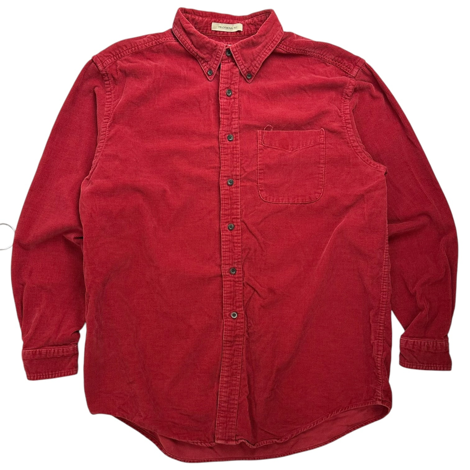 Vintage L.L Bean Corduroy Button Up Shirt Red