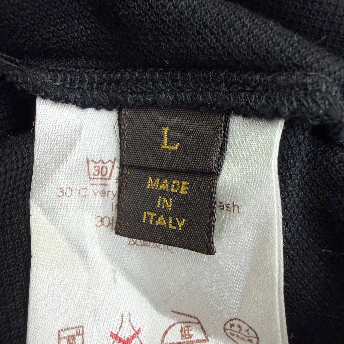 Louis Vuitton Embroidered Polo Black