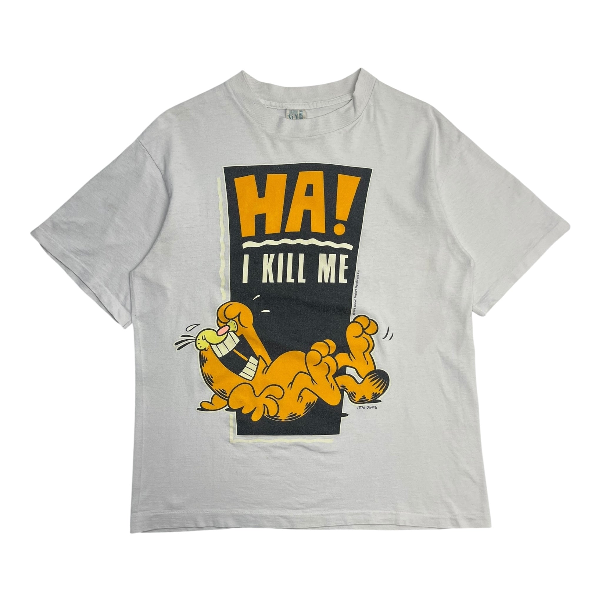 Vintage Garfield “Ha! I Kill Me” T-Shirt