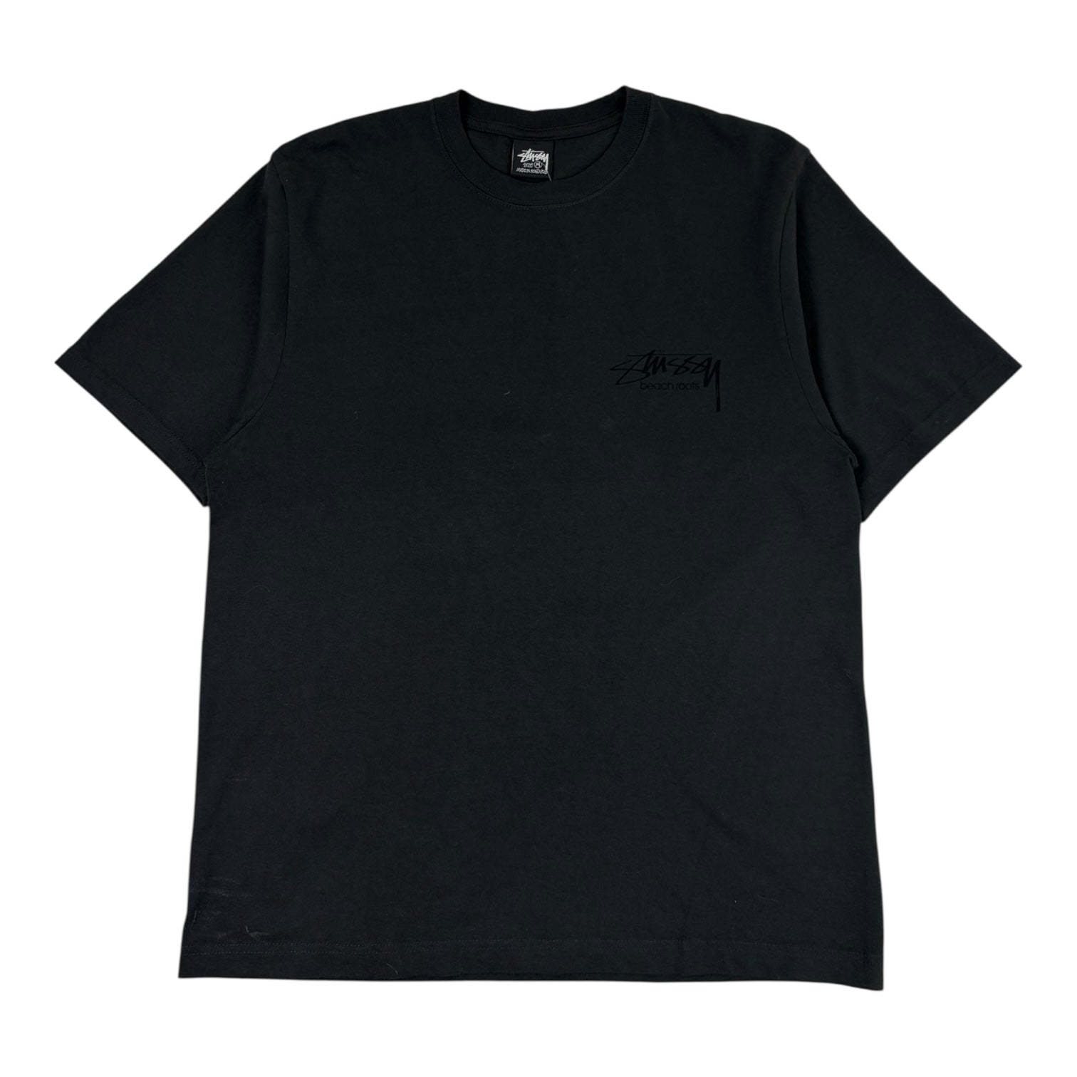 Stussy Beach Roots Pigment Dyed T-shirt Black