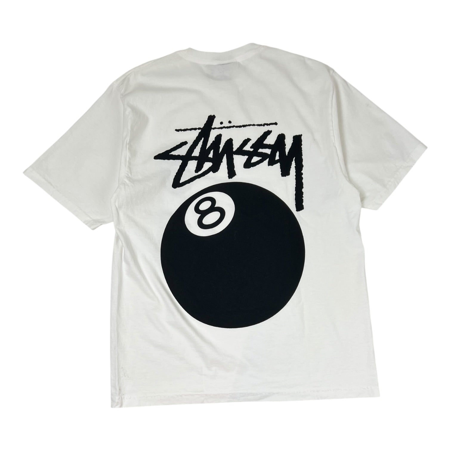 Stussy 8 Ball Pig Dyed T-Shirt White