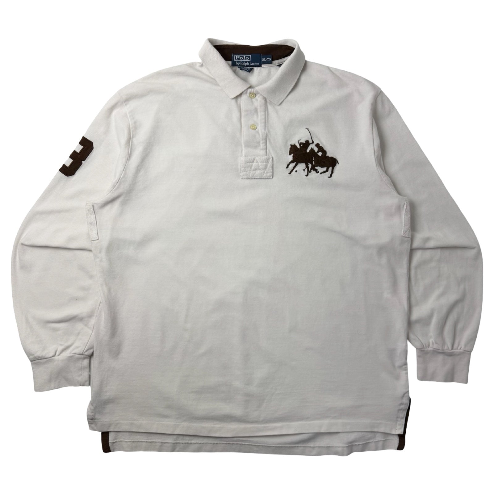 Vintage Polo Ralph Lauren Dueling Pony Rugby Shirt White