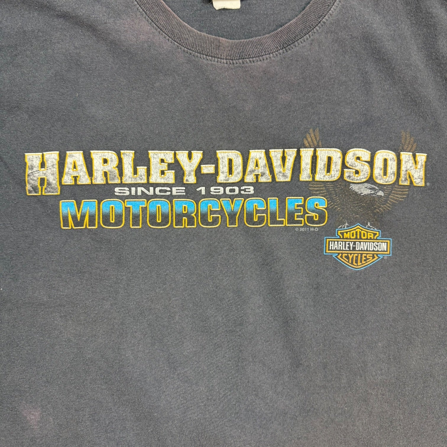 Vintage Harley Davidson Of Albuquerque New Mexico Tee Black