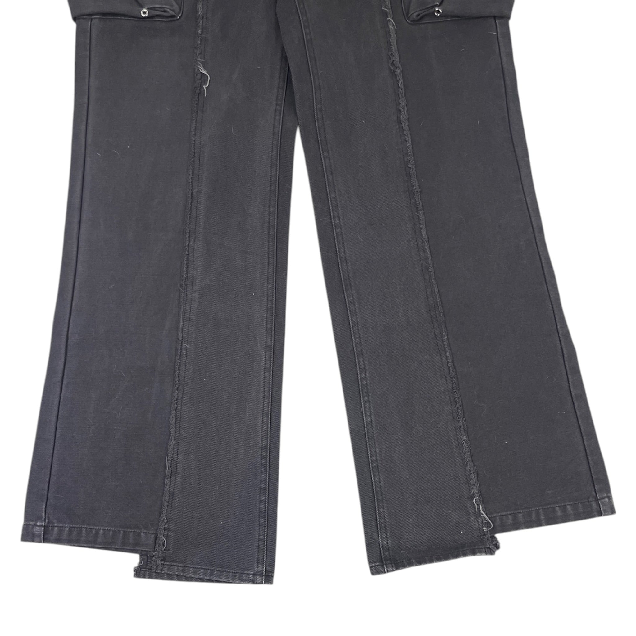 Vuja Dé 006 The Diviser Inside-Out Denim Cargo Pants Black