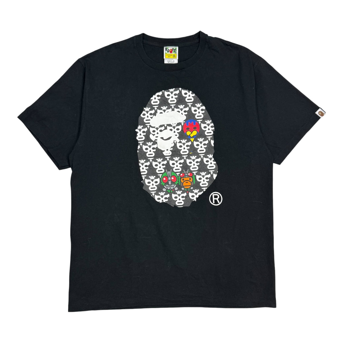 A Bathing Ape x Kamen Rider Baby Milo Tee Black