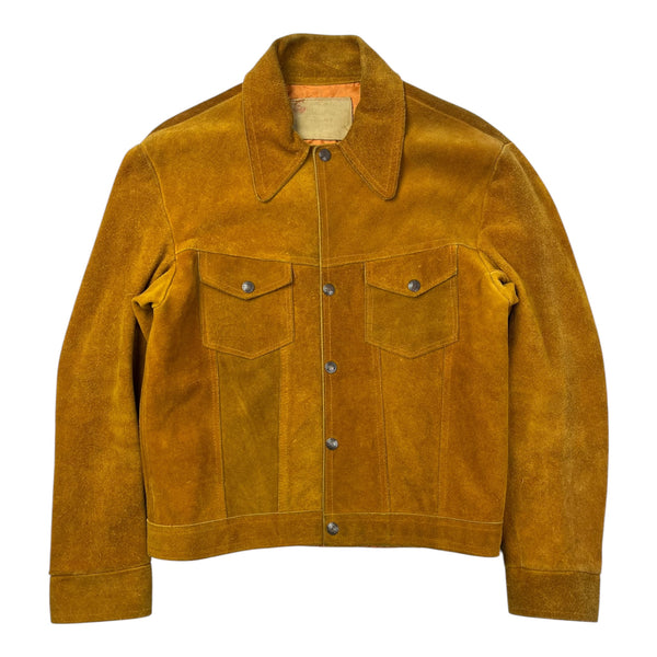 Vintage Suede Jacket Dark Mustard