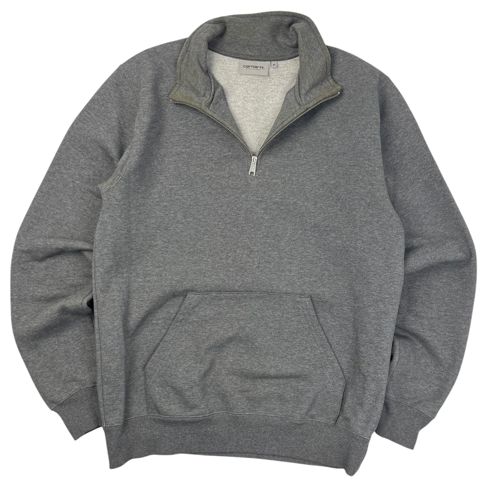 Carhartt WIP Chase Neck Zip Sweater Grey