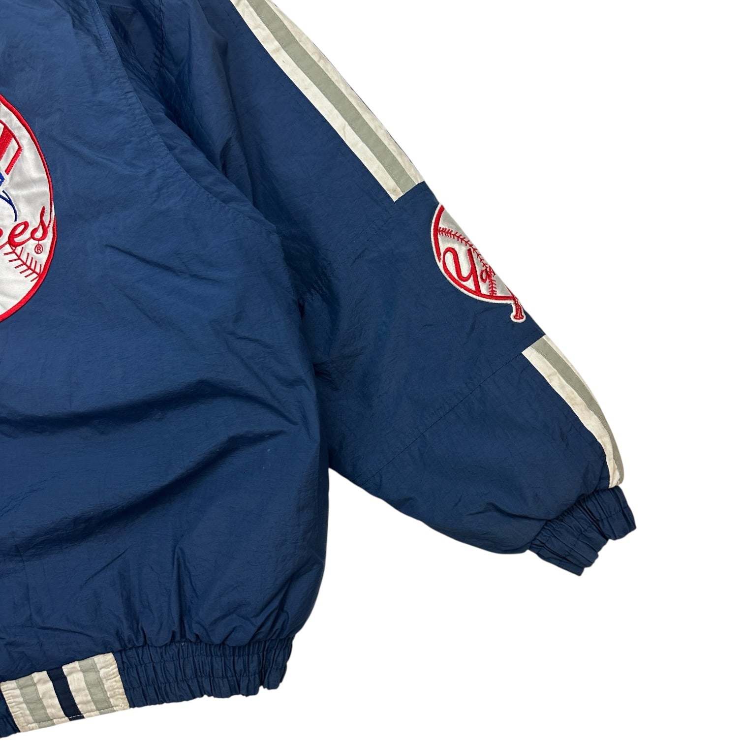 Vintage Starter New York Yankees Zip Up Windbreaker Jacket Blue