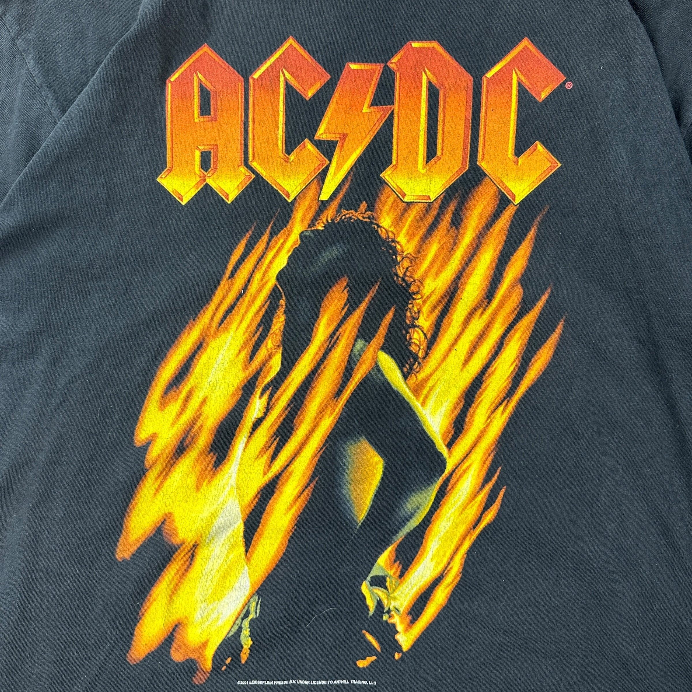 2001 AC/DC Bonfire Tour Tee Black