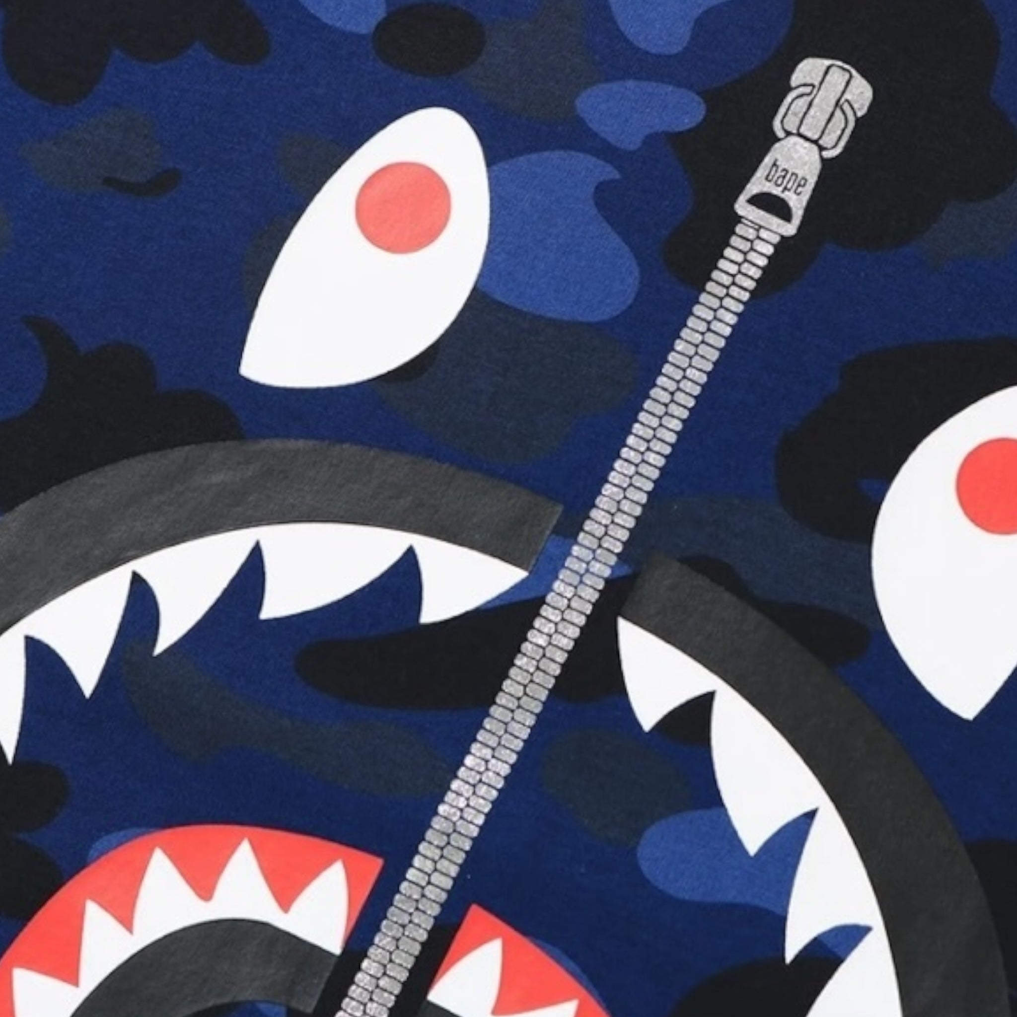 BAPE Color Camo Shark Tee Navy