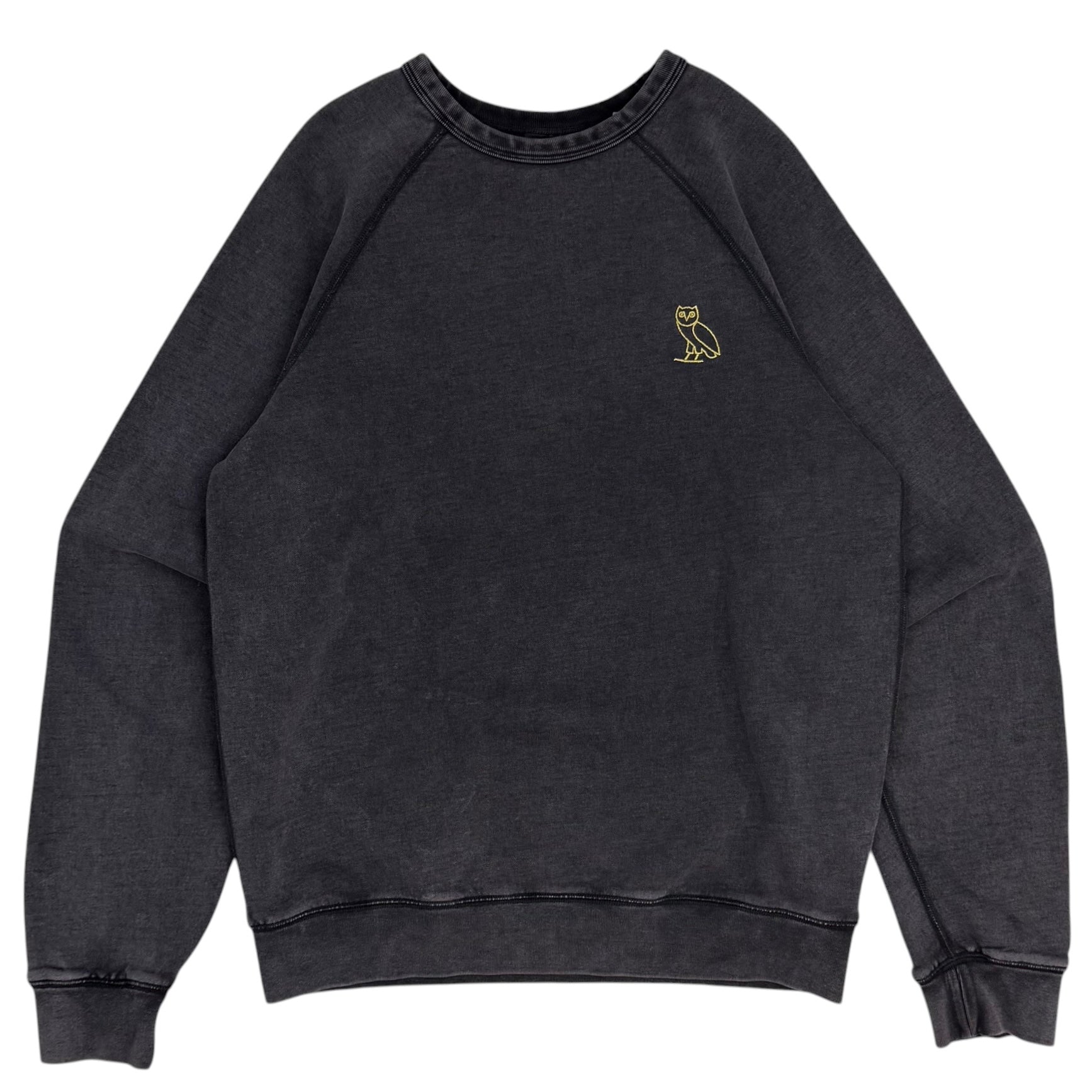 OVO Garment Dye Crewneck Washed Black