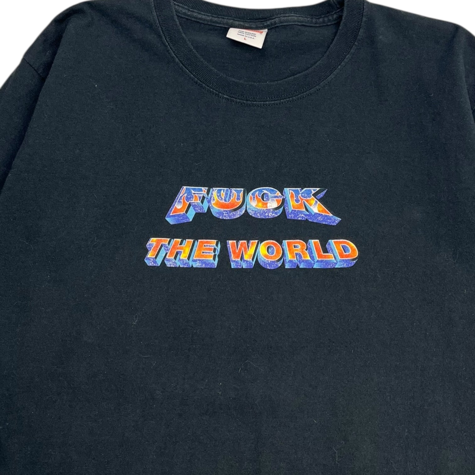 Supreme F*ck The World L/S Shirt Black