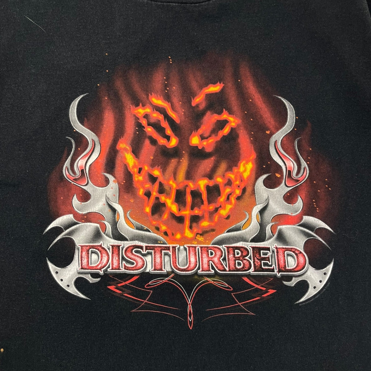 2000 Disturbed T-Shirt Washed Black