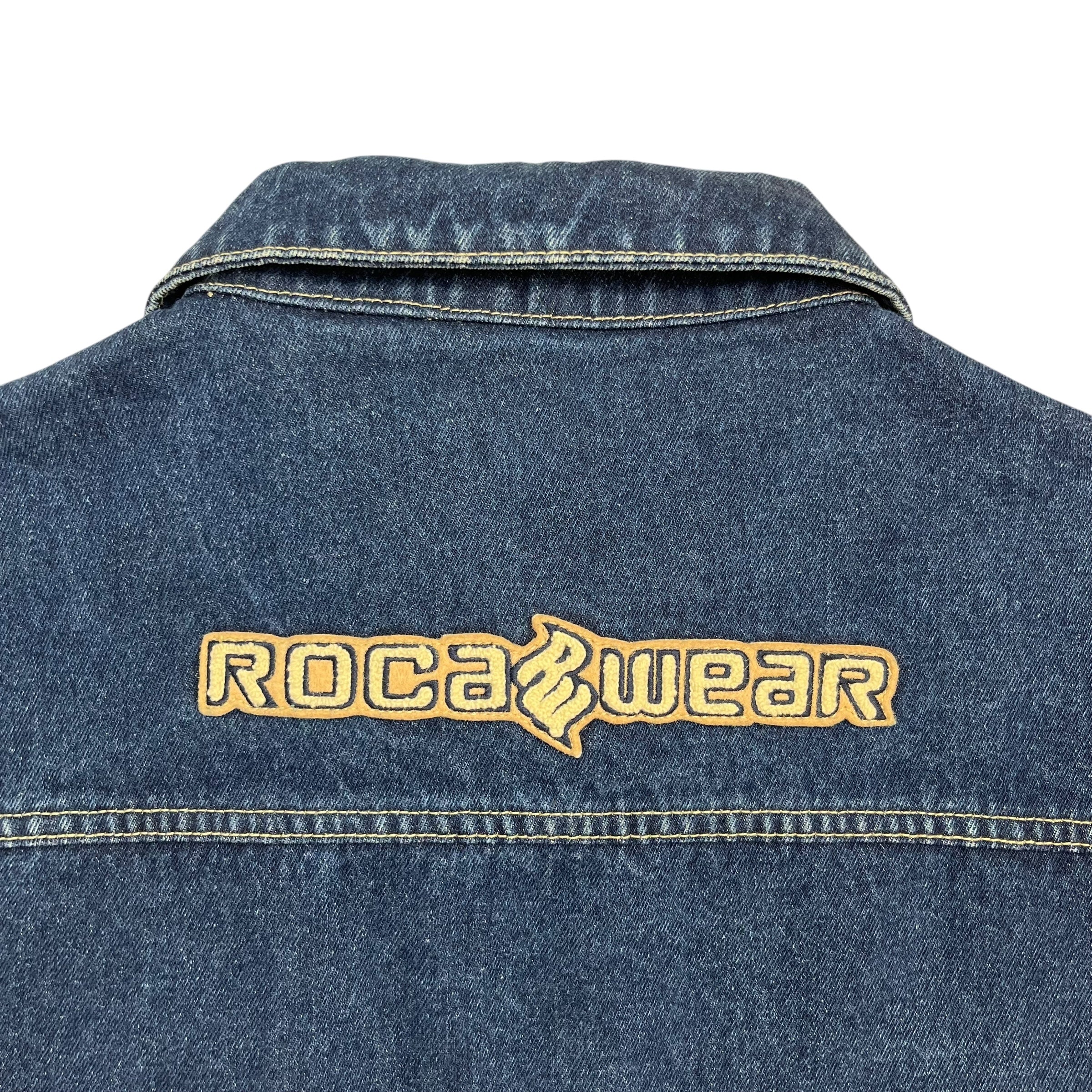 Y2K Rocawear Denim Jacket Dark Wash