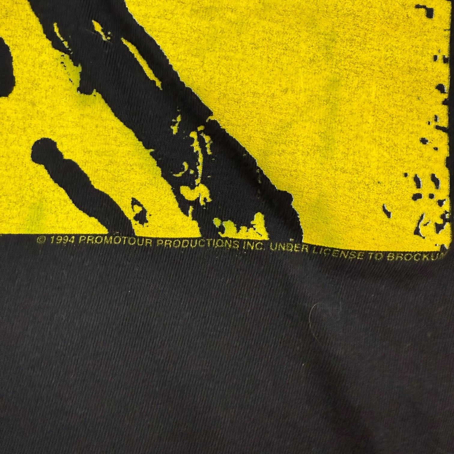 1994 Rolling Stones Voodoo Lounge Tour Tee Black/Yellow