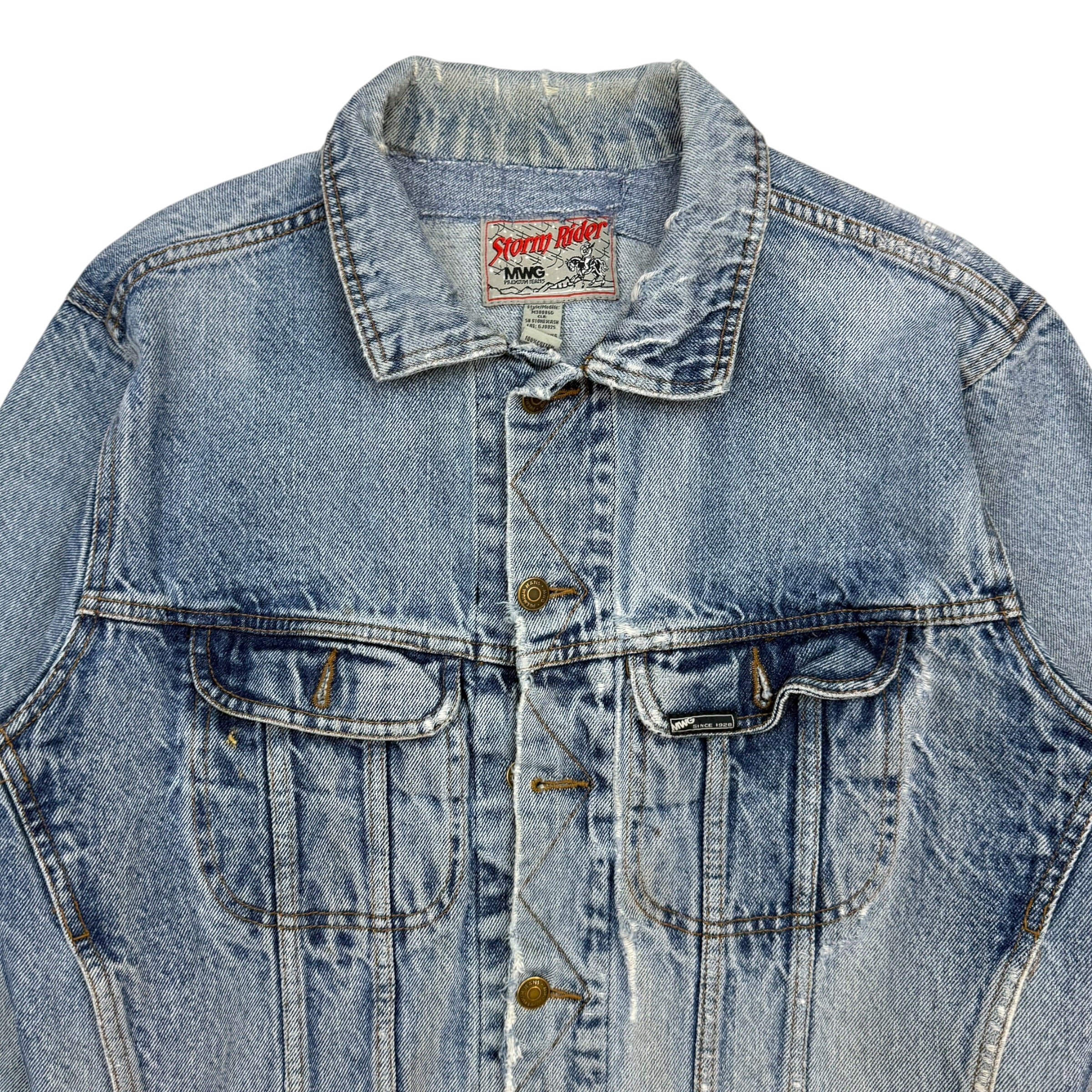 Vintage MWG StormRider Denim Jacket Light Wash